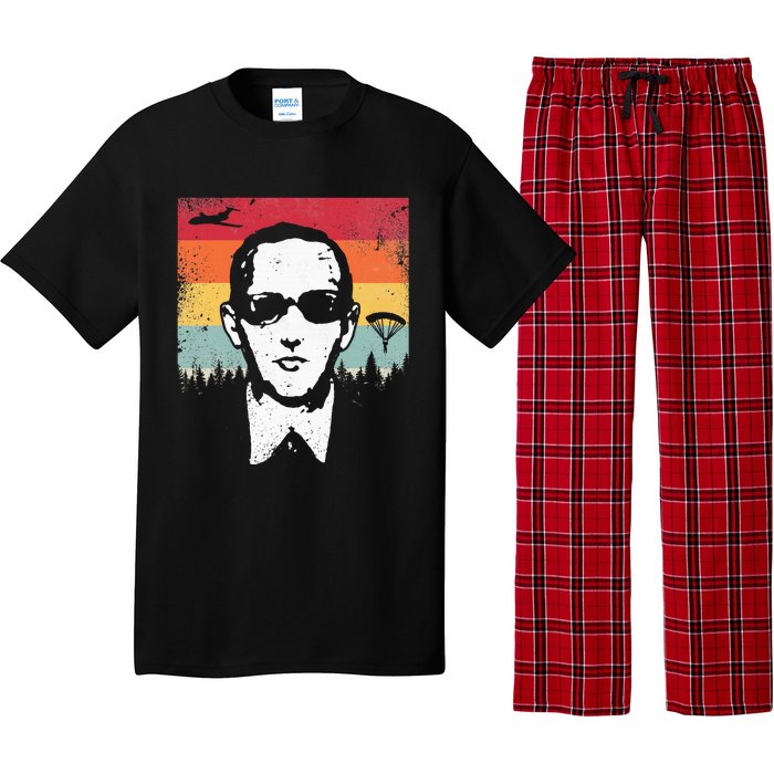 Db Cooper Lives Sketch Unsolved Mystery Urban Legend Rainbow Pajama Set