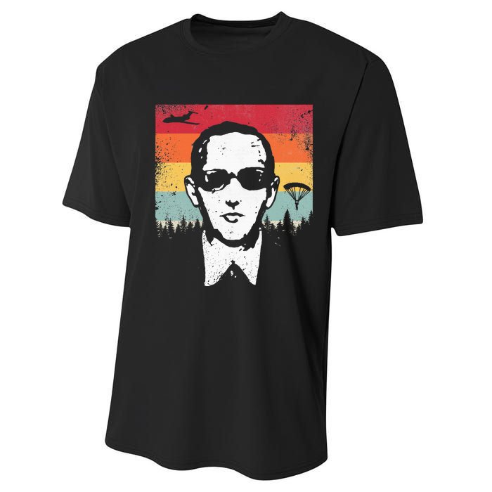 Db Cooper Lives Sketch Unsolved Mystery Urban Legend Rainbow Performance Sprint T-Shirt