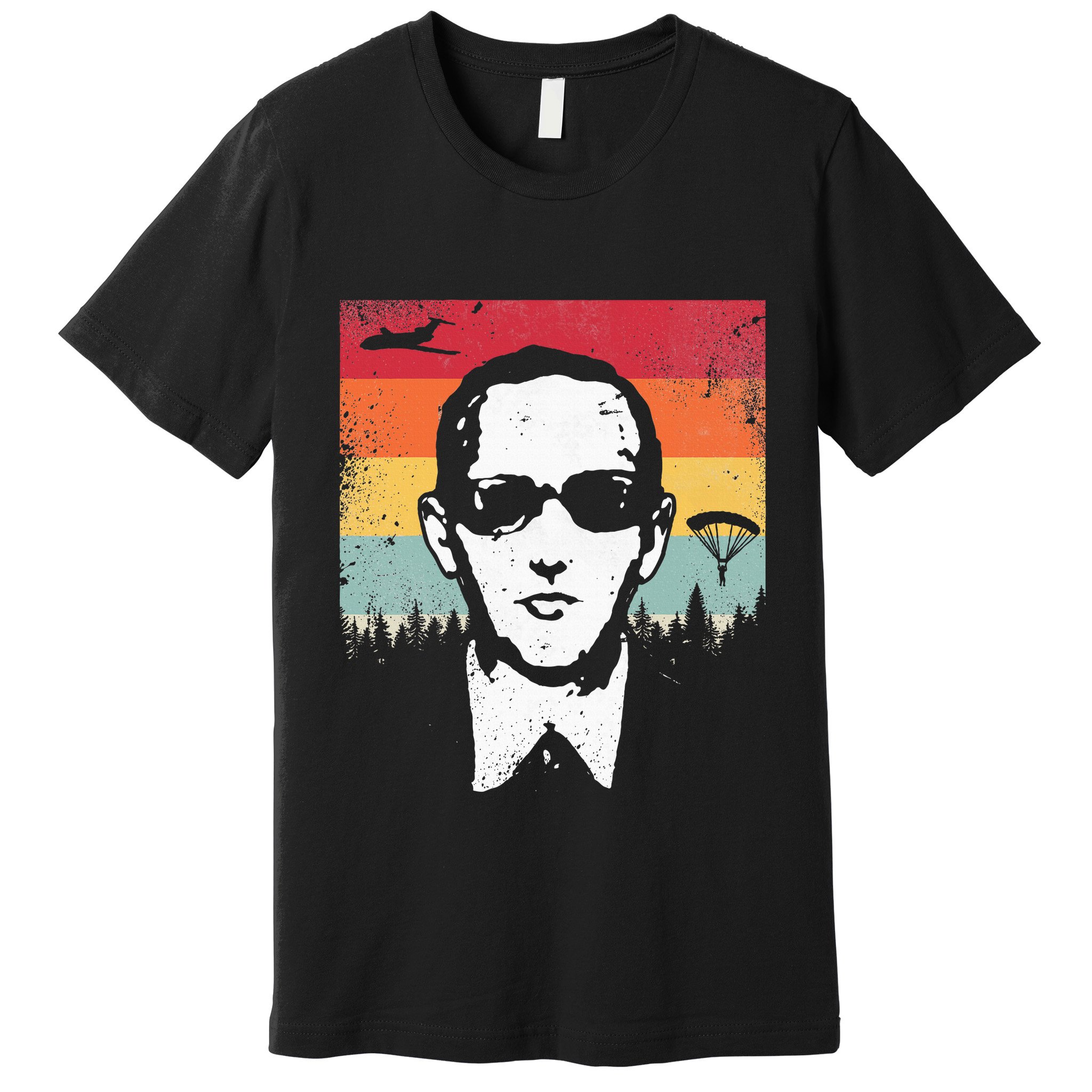 Db Cooper Lives Sketch Unsolved Mystery Urban Legend Rainbow Premium T-Shirt
