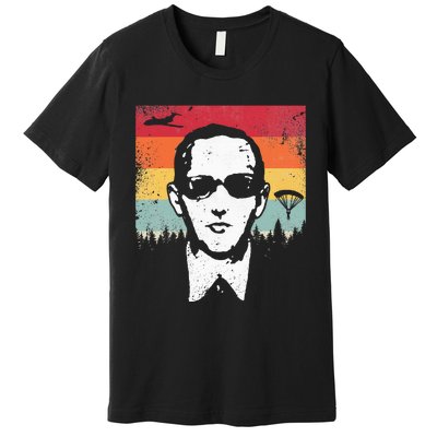 Db Cooper Lives Sketch Unsolved Mystery Urban Legend Rainbow Premium T-Shirt