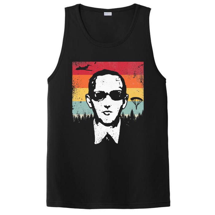 Db Cooper Lives Sketch Unsolved Mystery Urban Legend Rainbow PosiCharge Competitor Tank