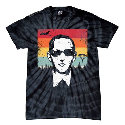 Db Cooper Lives Sketch Unsolved Mystery Urban Legend Rainbow Tie-Dye T-Shirt