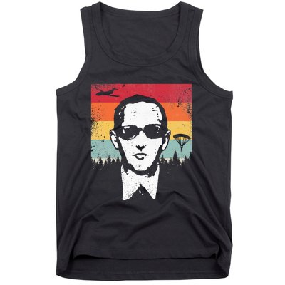 Db Cooper Lives Sketch Unsolved Mystery Urban Legend Rainbow Tank Top