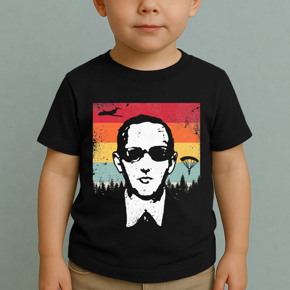 Db Cooper Lives Sketch Unsolved Mystery Urban Legend Rainbow Toddler T-Shirt