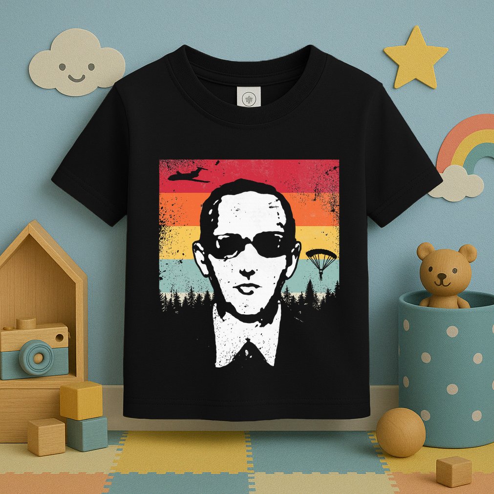 Db Cooper Lives Sketch Unsolved Mystery Urban Legend Rainbow Toddler T-Shirt