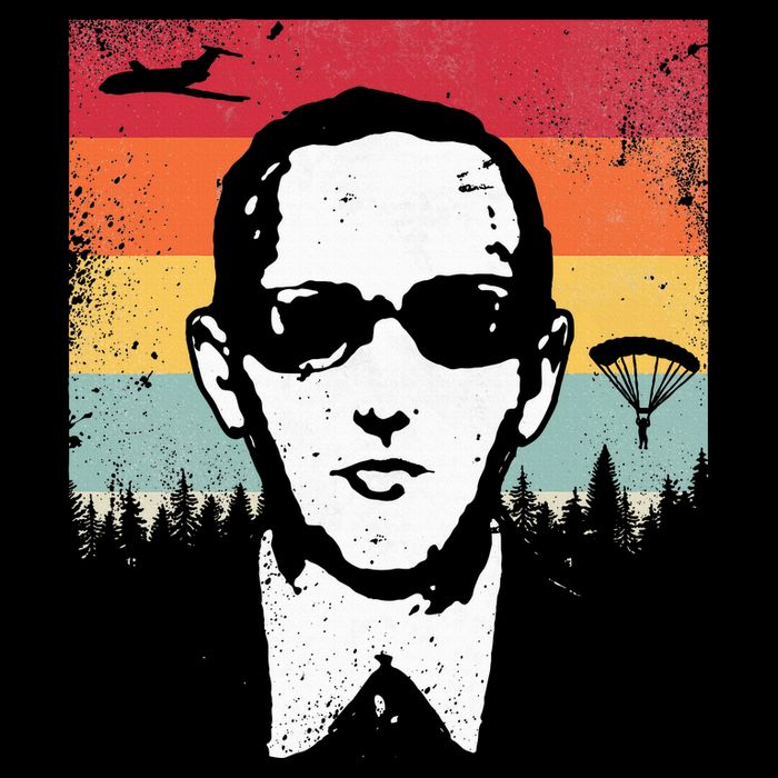 Db Cooper Lives Sketch Unsolved Mystery Urban Legend Rainbow Short Acrylic Beanie