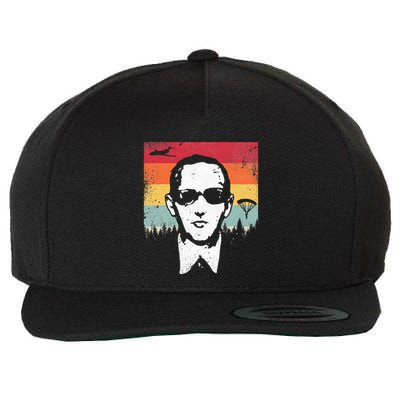 Db Cooper Lives Sketch Unsolved Mystery Urban Legend Rainbow Wool Snapback Cap