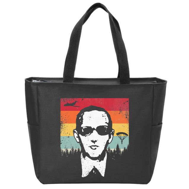 Db Cooper Lives Sketch Unsolved Mystery Urban Legend Rainbow Zip Tote Bag