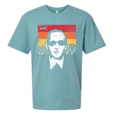 Db Cooper Lives Sketch Unsolved Mystery Urban Legend Rainbow Sueded Cloud Jersey T-Shirt