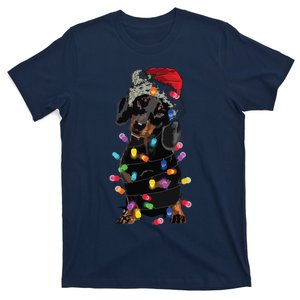 Dachshund Christmas Loves Led Cute Dog T-Shirt