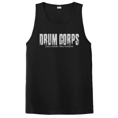 Drum Corps Like A Sport Only Harder Funny Drumline PosiCharge Competitor Tank