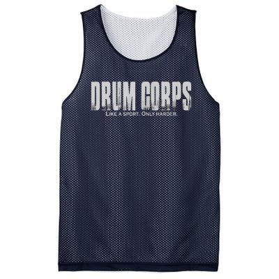 Drum Corps Like A Sport Only Harder Funny Drumline Mesh Reversible Basketball Jersey Tank