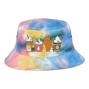 Dachshund Coffee Latte Winter Christmas Dog Mom Holiday Gift Tie Dye Newport Bucket Hat