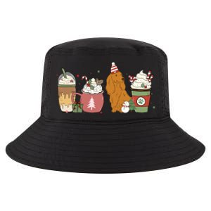 Dachshund Coffee Latte Winter Christmas Dog Mom Holiday Gift Cool Comfort Performance Bucket Hat