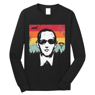 DB Cooper Lives Sketch Unsolved Mystery Urban Legend Rainbow Long Sleeve Shirt