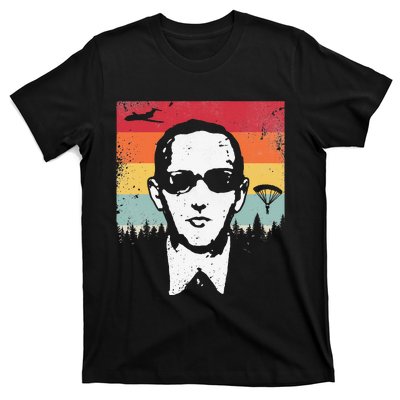 DB Cooper Lives Sketch Unsolved Mystery Urban Legend Rainbow T-Shirt