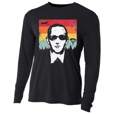 DB Cooper Lives Sketch Unsolved Mystery Urban Legend Rainbow Cooling Performance Long Sleeve Crew