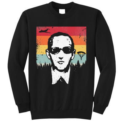 DB Cooper Lives Sketch Unsolved Mystery Urban Legend Rainbow Tall Sweatshirt