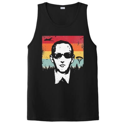 DB Cooper Lives Sketch Unsolved Mystery Urban Legend Rainbow PosiCharge Competitor Tank