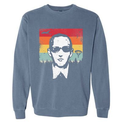 DB Cooper Lives Sketch Unsolved Mystery Urban Legend Rainbow Garment-Dyed Sweatshirt