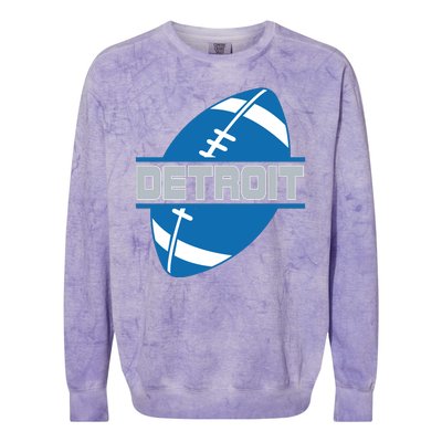 Detroit City Lions Sport Football Colorblast Crewneck Sweatshirt