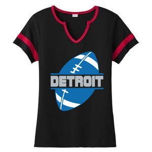 Detroit City Lions Sport Football Ladies Halftime Notch Neck Tee