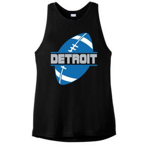 Detroit City Lions Sport Football Ladies PosiCharge Tri-Blend Wicking Tank