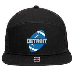 Detroit City Lions Sport Football 7 Panel Mesh Trucker Snapback Hat