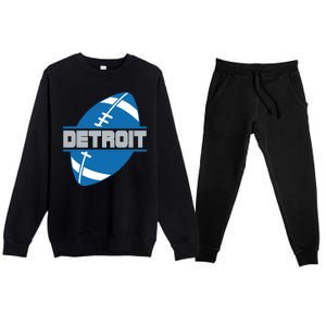 Detroit City Lions Sport Football Premium Crewneck Sweatsuit Set