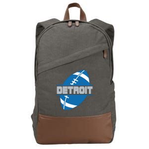 Detroit City Lions Sport Football Cotton Canvas Backpack