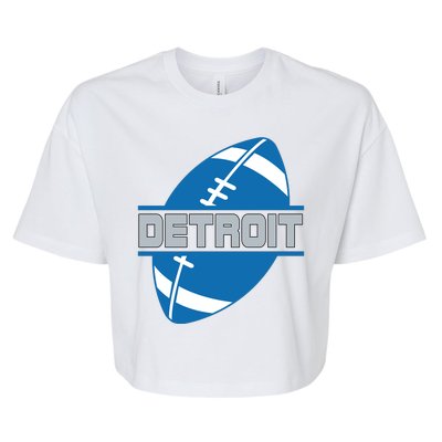 Detroit City Lions Sport Football Bella+Canvas Jersey Crop Tee