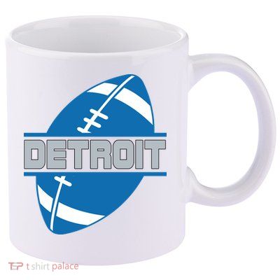 Detroit City Lions Sport Football 11oz C Handle Ceramic Mug