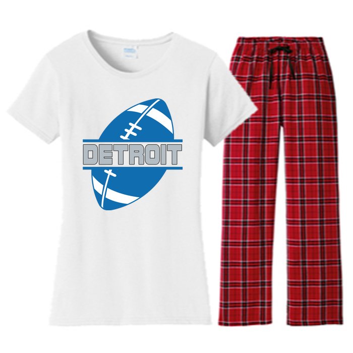 Detroit City Lions Sport Football Women's Flannel Pajama Set