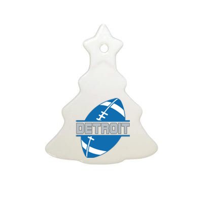 Detroit City Lions Sport Football Ceramic Tree Ornament