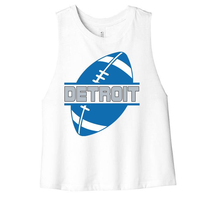 Detroit City Lions Sport Football Women's Racerback Cropped Tank