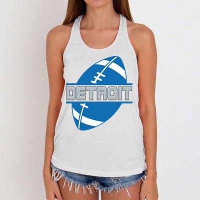 Detroit City Lions Sport Football Women's Knotted Racerback Tank
