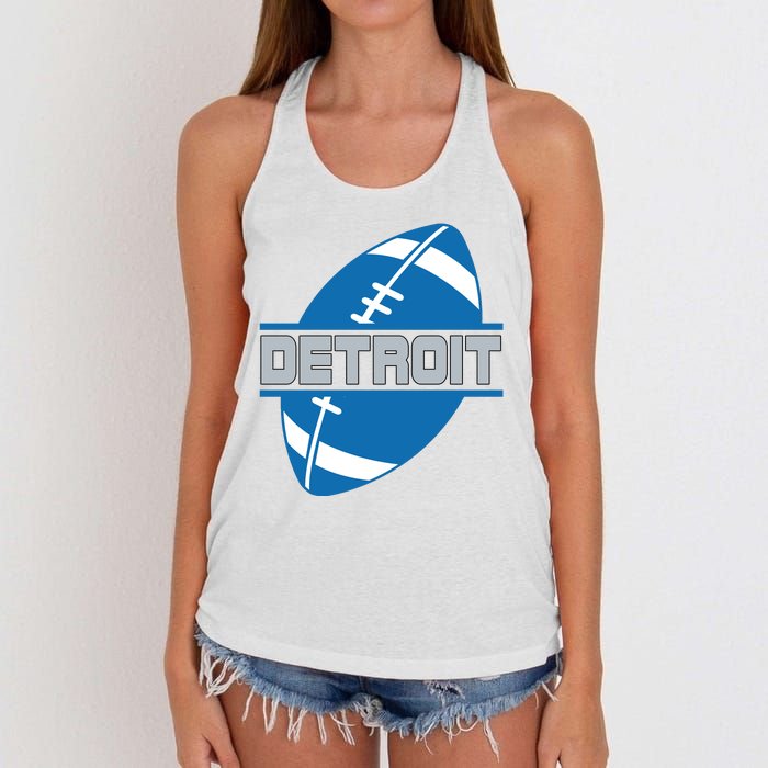 Detroit City Lions Sport Football Women's Knotted Racerback Tank