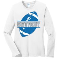 Detroit City Lions Sport Football Ladies Long Sleeve Shirt