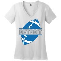 Detroit City Lions Sport Football Women's V-Neck T-Shirt