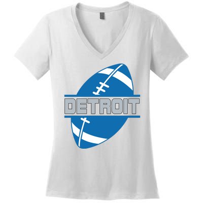 Detroit City Lions Sport Football Women's V-Neck T-Shirt