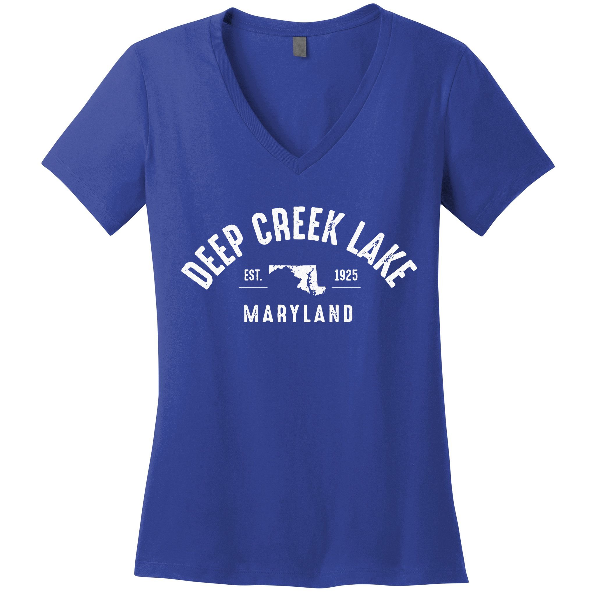 Deep Creek Lake Maryland Women's V-Neck T-Shirt
