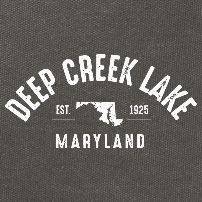Deep Creek Lake Maryland Cotton Canvas Backpack
