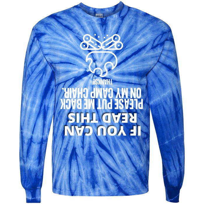 Drunk Camper Life Gift Tie-Dye Long Sleeve Shirt