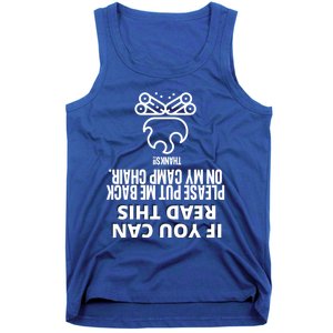 Drunk Camper Life Gift Tank Top