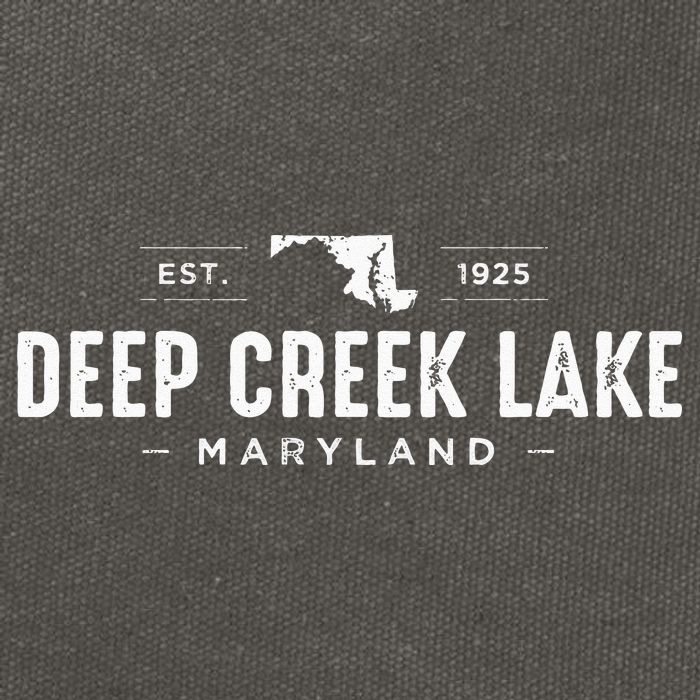 Deep Creek Lake Maryland Cotton Canvas Backpack