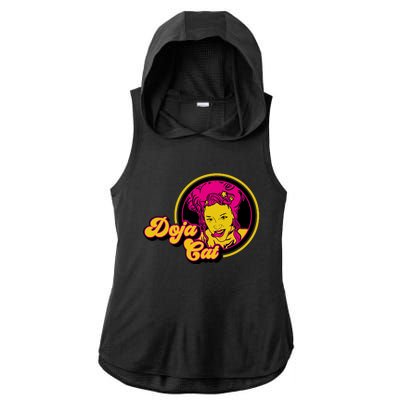 Doja Cat Lover Ladies PosiCharge Tri-Blend Wicking Draft Hoodie Tank