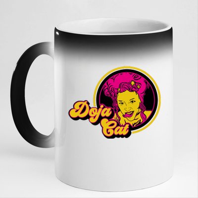 Doja Cat Lover 11oz Black Color Changing Mug