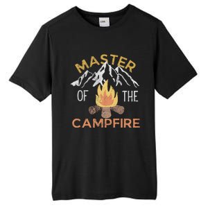 Distressed Camping Lovers Master Of The Campfire Tall Fusion ChromaSoft Performance T-Shirt