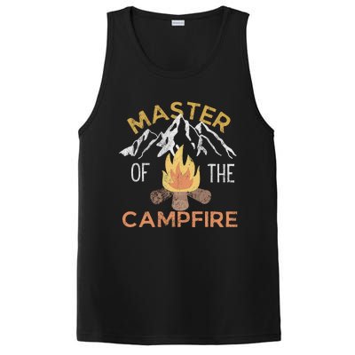 Distressed Camping Lovers Master Of The Campfire PosiCharge Competitor Tank