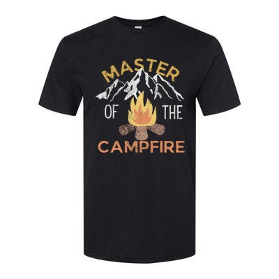 Distressed Camping Lovers Master Of The Campfire Softstyle CVC T-Shirt